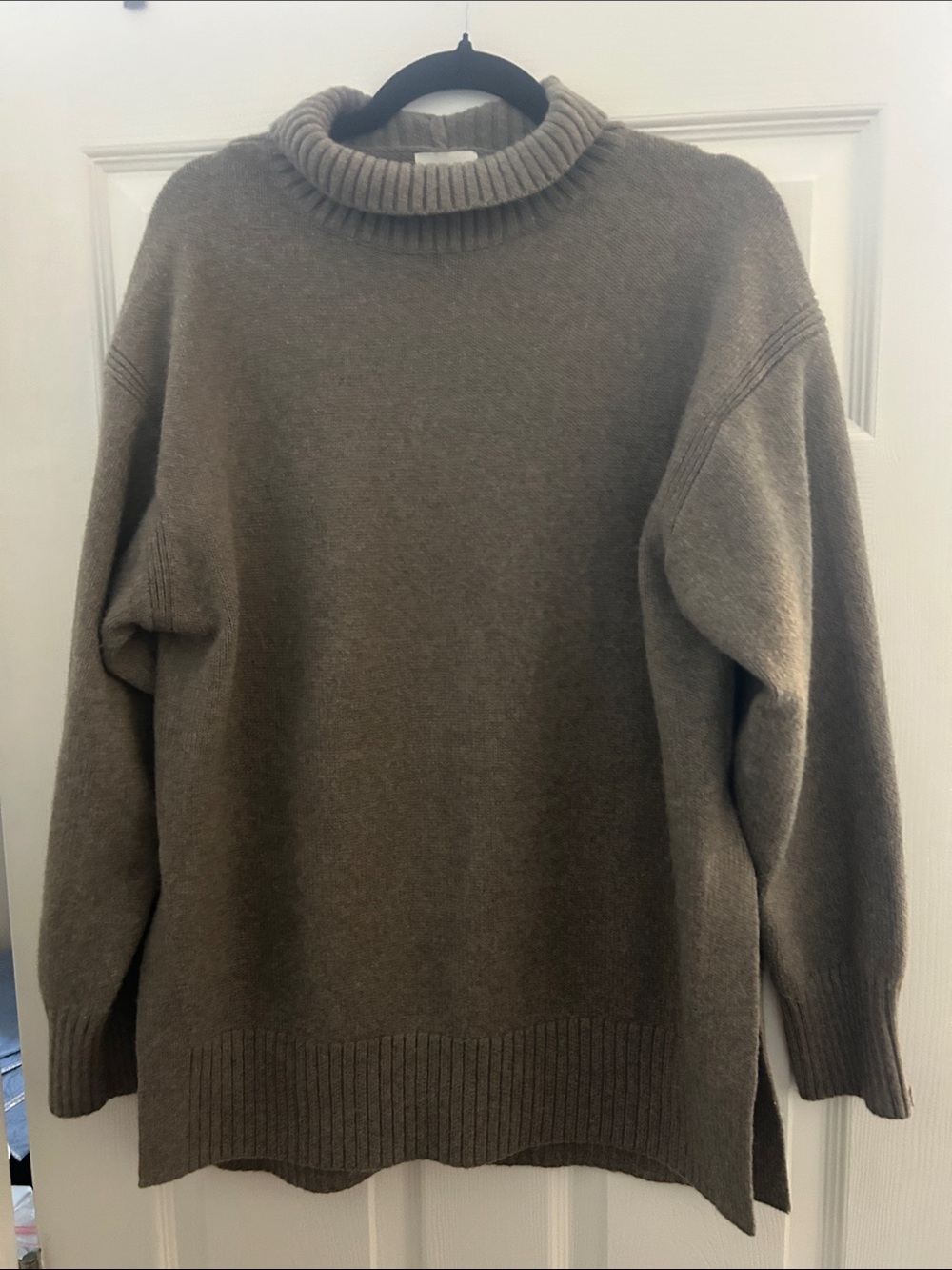 H&M Women's Taupe Turtleneck Sweater